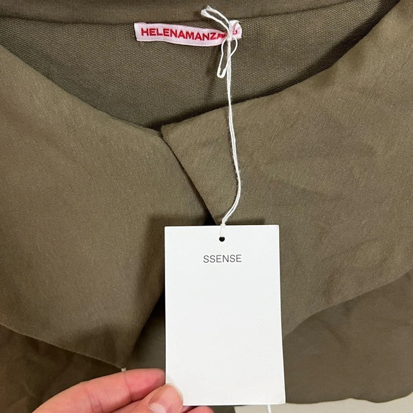 SSENSE Helenamanzano • Beige Shawl Cardigan - Picture 6 of 11